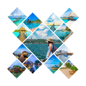 13 photo collage square shape acrylic wall photo  Wall Decor Gift Family Photo Collage