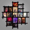 17 Photos Collage Acrylic Wall Photo For Gifting | Wall Decor Photo Collage Acrylic Frame