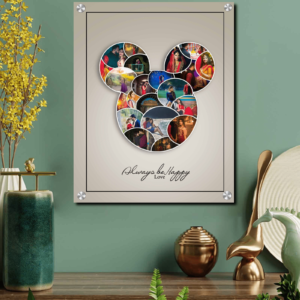 21 Photo Collage Round Shape Acrylic Wall Photo Gift  Family Photo Collage Acrylic Frame