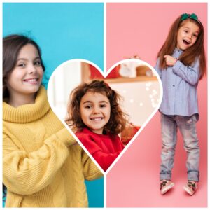 3 Photo Heart Shape Photo Collage Frame For Gifting Wall Art | Best Gifting Idea Picture Collage Acrylic Photo