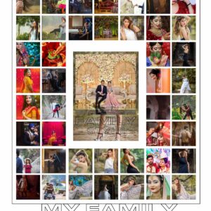 45 Family photo collage acrylic wall photo | housewarming Gift Photo collage Acrylic Frame