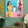 5 Photo Square Shape Photo Collage Frame For Kids Birthday Gifting  Picture Collage