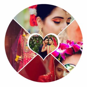 5 Picture Round Shape Photo Collage Acrylic Wall Photo For Gifting | Circle Shape Photo Collage Acrylic Frame