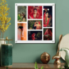 7 Photo Collage Square Shape Acrylic Wall Photo For Gifting  Acrylic Photo Collage Frame