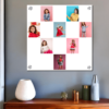 8 Pic Square Shape Photo Collage Frame For Gifting Wall Art  Acrylic Photo Collage