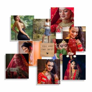 9 photo square collage shape acrylic wall photo | Acrylic photo collage frame
