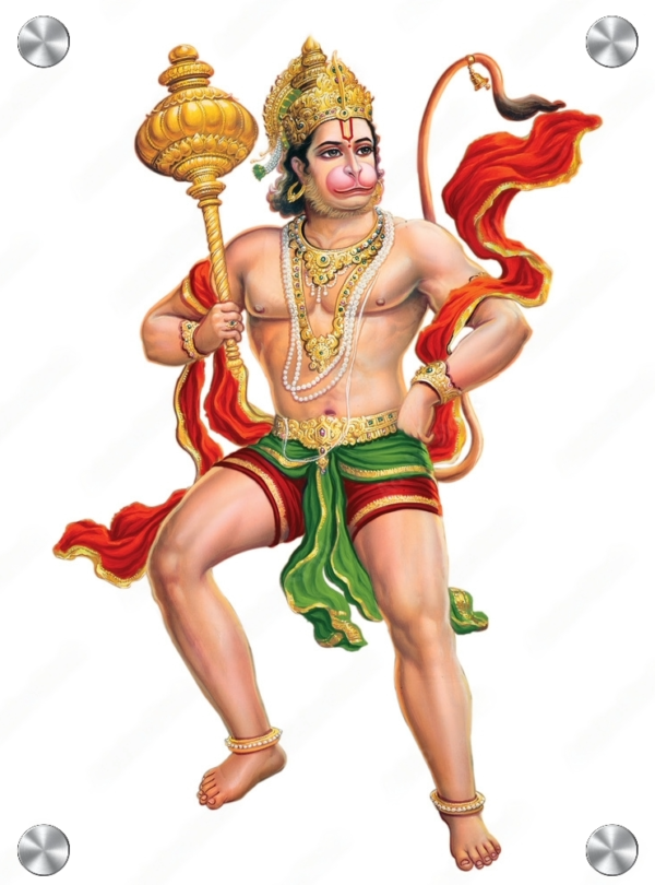 Bajrangbali Photo In Acrylic Print Wall Art Housewarming Gift | Lord Hanuman Ji Wall Decor Photo