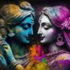 Best Housewarming gifts Radha Krishna Acrylic Print wall art