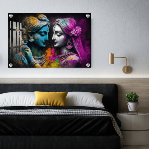 Best Housewarming gifts Radha Krishna Acrylic Print wall art