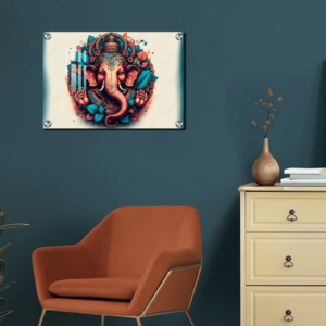 Lord Ganesh Ji Acrylic Photo Painting for wall Housewarming Gifts | Ganesh Ji Photo Wall Decor Gift Idea For Everyone