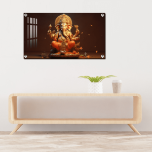 Ganesh Ji Acrylic Photo Painting Housewarming gifts | Wall Decor Gift For Housewarming Ceremony