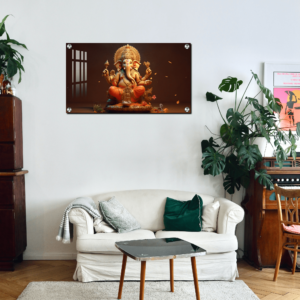 Ganesh Ji Acrylic Photo Painting Housewarming gifts | Wall Decor Gift For Housewarming Ceremony
