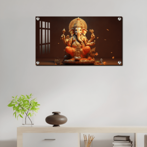 Ganesh Ji Acrylic Photo Painting Housewarming gifts | Wall Decor Gift For Housewarming Ceremony
