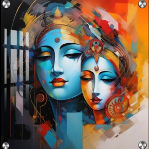 God Krishna and Radha photo Acrylic painting gift for housewarming | Best housewarming present ideas 17 God Krishna and Radha photo Acrylic Painting Best housewarming present ideas