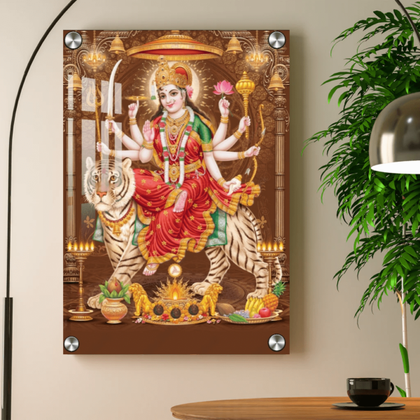 Goddess Durga acrylic photo print wall decor housewarming gifts