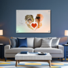 Heart Shape 2 Photo Collage Acrylic Wall Photo  Heart Photo Collage Wall Decor Gifting