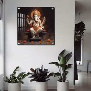 Lord Ganpati Ji Acrylic Photo Frame Housewarming Wall Decor Gifts | Ganesh Ji Photo Wall Art Gift Idea