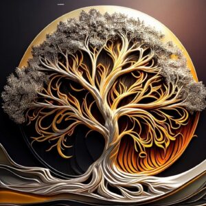 Metal Tree Acrylic Photo Print Wall Art Housewarming Gifts For Friends | Best Wall Decor Photo For Living Room