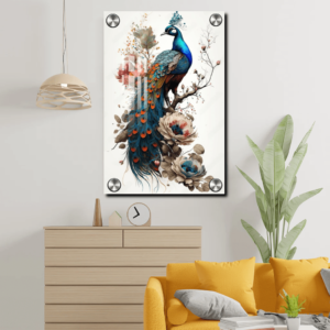 PeacockAcrylicWallArtPaintinguniquehousewarminggiftideas3 7a4b0b40 5b26 40bf bac6 025cf389c722