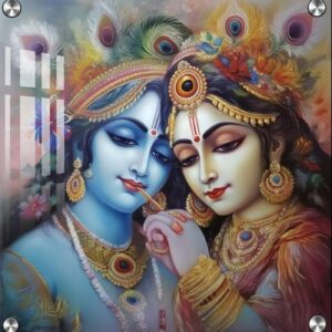 Radha Krishana Acrylic wall painting  Radha Krishna Photo Frame Gifts for housewarming