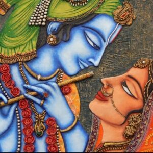 Radha Krishna Acrylic Painting Wall Decoration Housewarming Gift  God Krishna And Radha Photo Frame Wall Decor