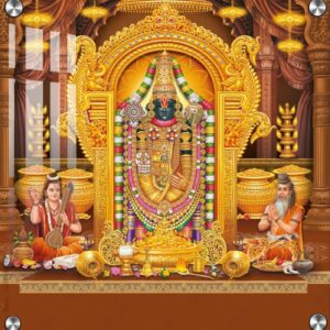 Tirupati Balaji Photo Acrylic Photo Wall Art Gifts For House Warming Ceremony | Lord Tirupati Balaji Photo Frame Wall Decor