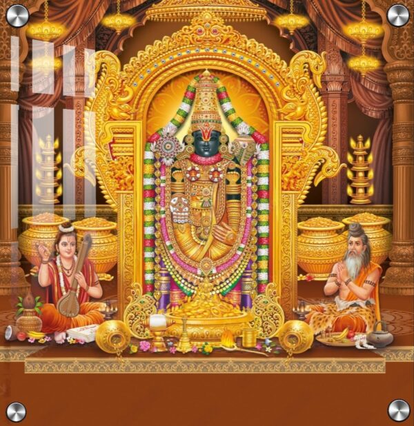 Tirupati Balaji Photo Acrylic Photo Wall Art Gifts For House Warming Ceremony | Lord Tirupati Balaji Photo Frame Wall Decor