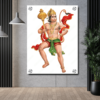 Bajrangbali Photo In Acrylic Print Wall Art Housewarming Gift | Lord Hanuman Ji Wall Decor Photo