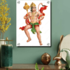 Bajrangbali Photo In Acrylic Print Wall Art Housewarming Gift | Lord Hanuman Ji Wall Decor Photo