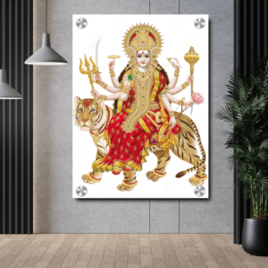 Sherawali Mata Durga Acrylic Photo Housewarming Gifts | Best Wall Decor Photo For House