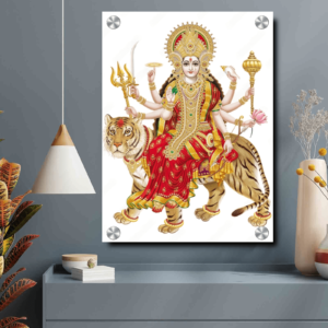 Sherawali Mata Durga Acrylic Photo Housewarming Gifts | Best Wall Decor Photo For House