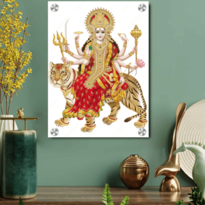 Sherawali Mata Durga Acrylic Photo Housewarming Gifts | Best Wall Decor Photo For House