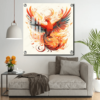 flying bird wall decor acrylic painting gift for griha pravesh