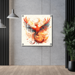 flying bird wall decor acrylic painting gift for griha pravesh