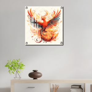 flying bird wall decor acrylic painting gift for griha pravesh