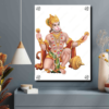 Hanuman Ji Photo In Acrylic Print Wall Art Gifts For House Warming Ceremony | Lord Hanuman Ji Wall Decor Photo