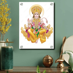 Lord Hanuman Ji Acrylic Photo Wall Art Housewarming Gifts | Lord Hanuman Ji Wall Hanging Photo