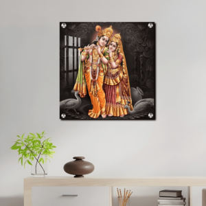 Radha Krishna Acrylic Wall Painting | Best Housewarming Gift For Friends, Family