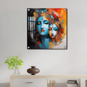 God Krishna and Radha photo Acrylic painting gift for housewarming | Best housewarming present ideas 11 God Krishna and Radha photo Acrylic Painting Best housewarming present ideas