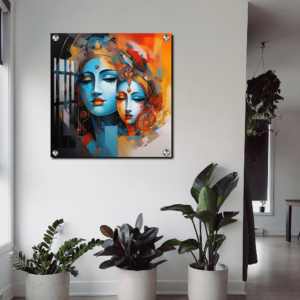 God Krishna and Radha photo Acrylic painting gift for housewarming | Best housewarming present ideas 13 God Krishna and Radha photo Acrylic Painting Best housewarming present ideas