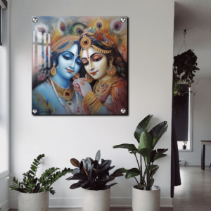 Radha Krishana Acrylic wall painting  Radha Krishna Photo Frame Gifts for housewarming
