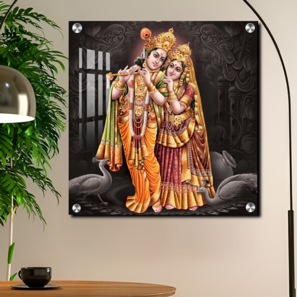 Radha Krishna Acrylic Wall Painting | Best Housewarming Gift For Friends, Family