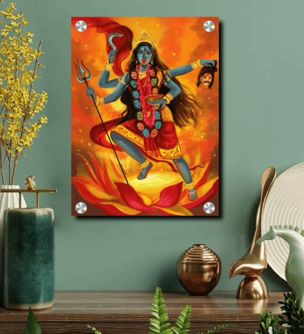 Kali Mata Acrylic Photo Painting Wall Art Housewarming Gifts | Best Wall Decor Photo For House