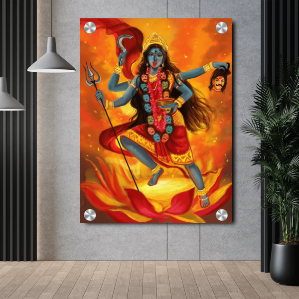 Kali Mata Acrylic Photo Painting Wall Art Housewarming Gifts | Best Wall Decor Photo For House