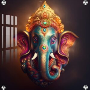 Lord Ganesh Ji Acrylic Photo Wall Art Housewarming Gift | Ganesh Ji Photo Wall Decor Gift Idea For Everyone