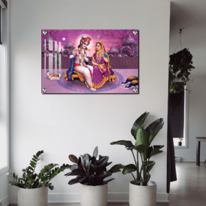 Radha Krishna Acrylic Photo Wall Art | Radha Krishna Painting Wall Photo For Gifting 9 Radha Krishna Acrylic Photo Wall Art | Radha Krishna Painting For Gift Item For Home