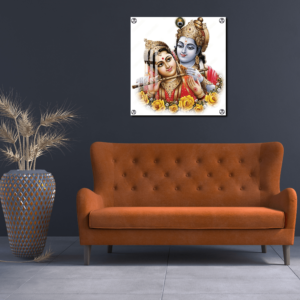 Radha Krishna Acrylic Photo Print Wall Hanging Gifts For Housewarming Party  Radha Krishna Wall Photo Frame