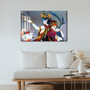 radha krishna acrylic wall photo-housewarming gift ideas
