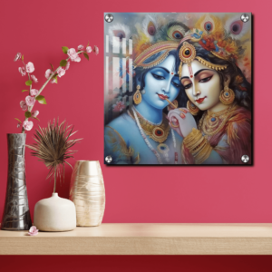 Radha Krishana Acrylic wall painting  Radha Krishna Photo Frame Gifts for housewarming ceremony