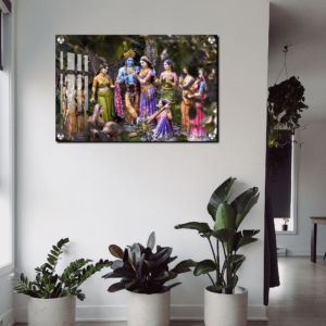 God Radha Krishna With Gopi Acrylic Wall Decor Photo | Radha Krishna Acrylic God Photo 8 Radha Krishna with Gopi Acrylic Wall Decor | House warming ceremony gifts Radha Krishna Photo Wall Photo